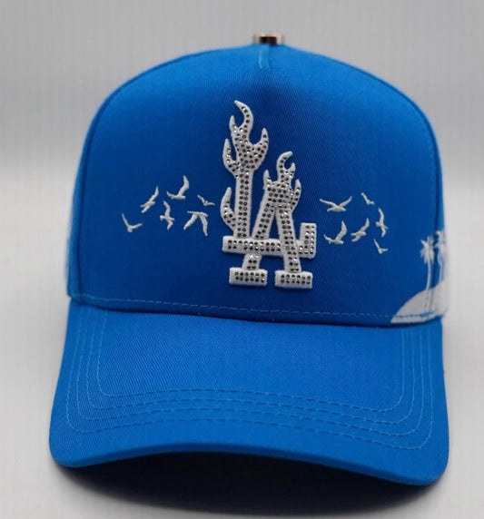 Klan Hats LA Blue Flames