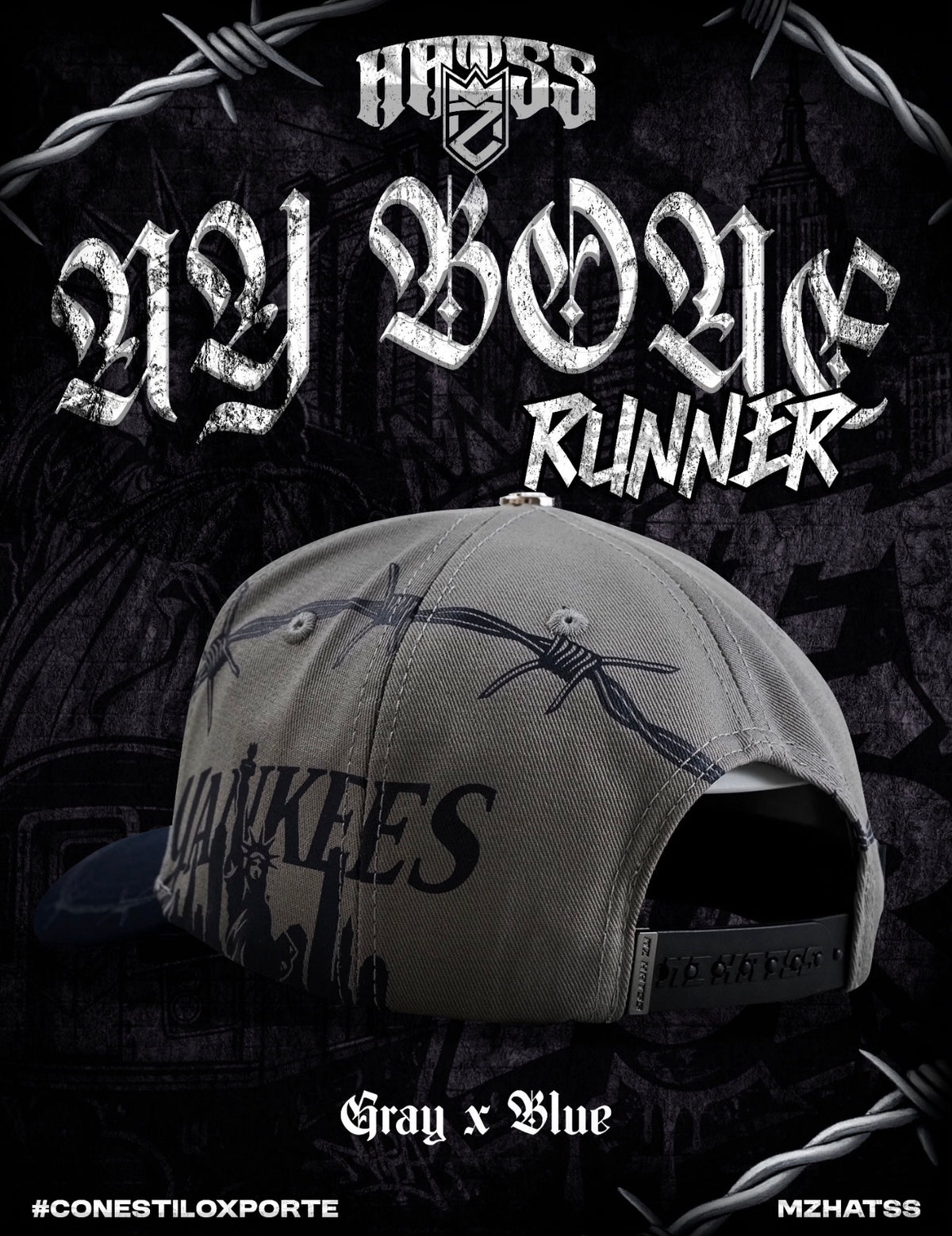 MZ NY Bone Runner Grey