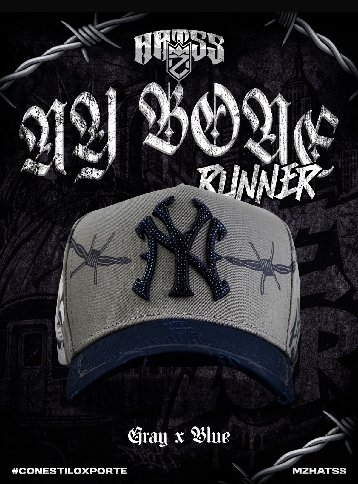 MZ NY Bone Runner Grey