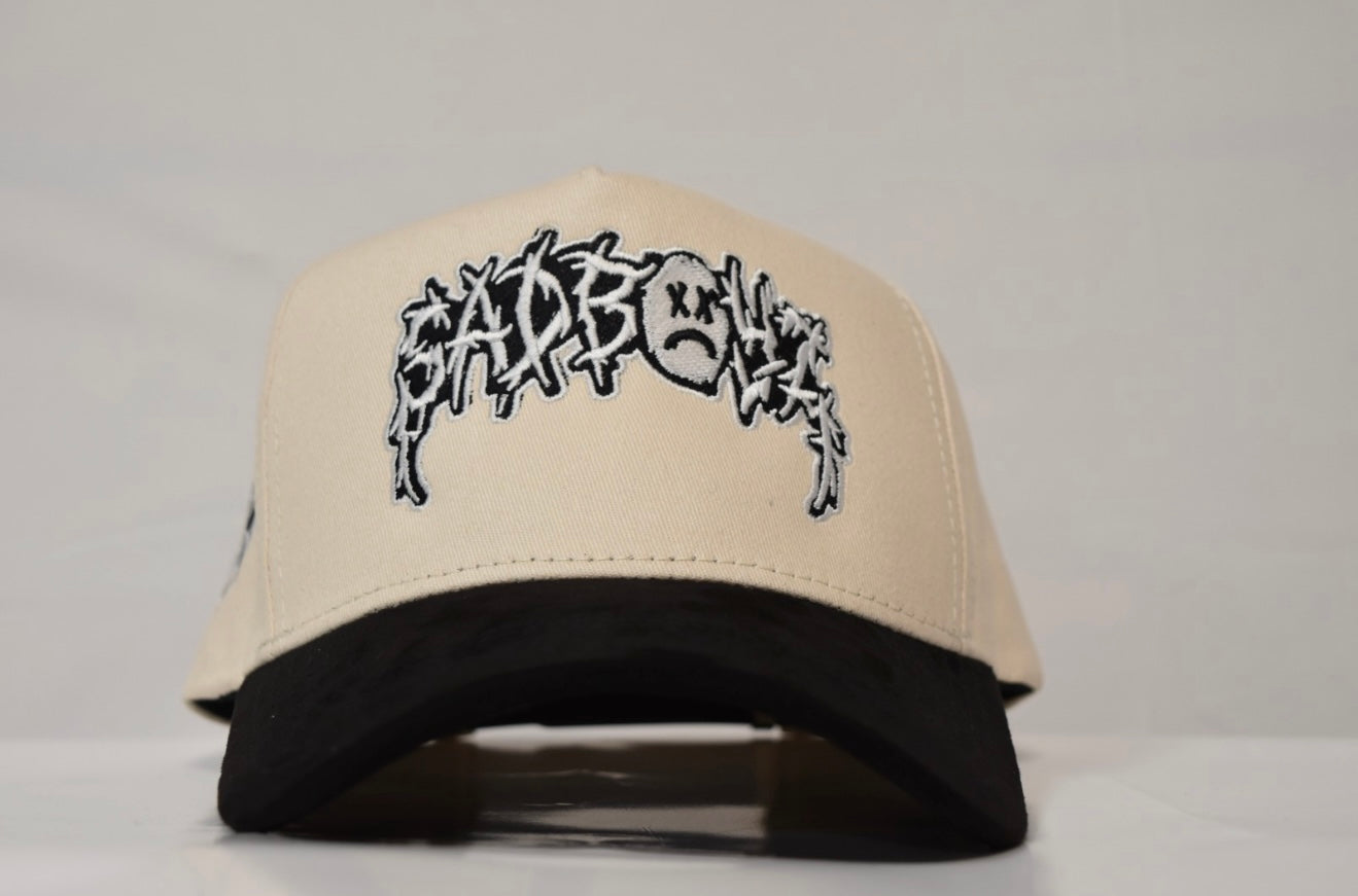Caps Fans Sadboyz Cream and Black
